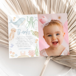 Abaixo Do Cartões de agradecimentos Do Oceano prim