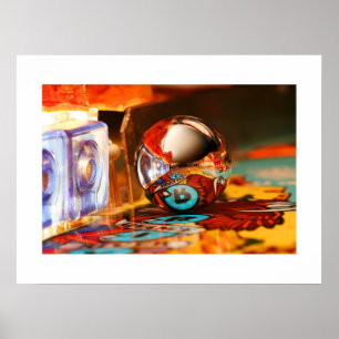 Abaixo do poster do pinball da água branca do rio