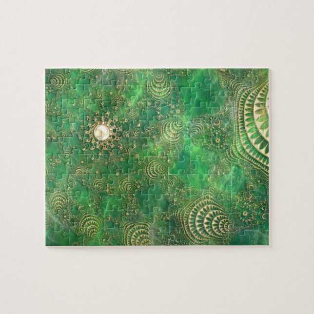 Abaixo do Quebra-cabeça do Mar de Emerald (Horizontal)