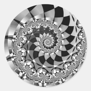 "Abaixo o Buraco do Coelho" Adesivos redondos