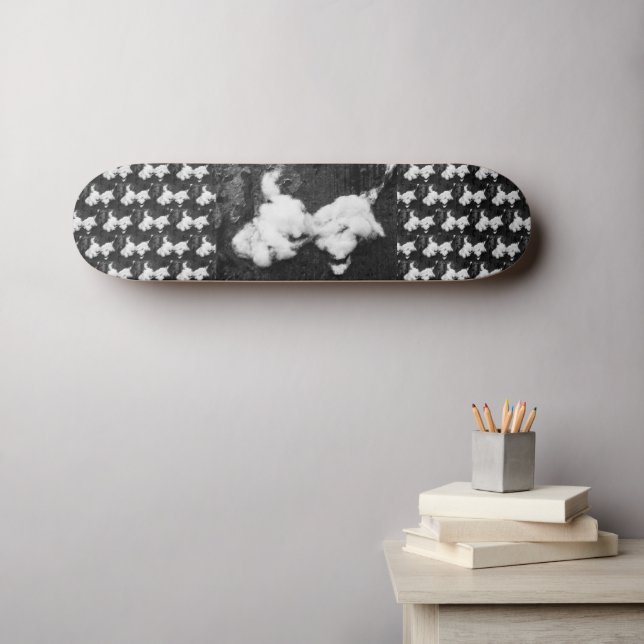 abaixo skateboard fofinho (Arte de parede (Horz))