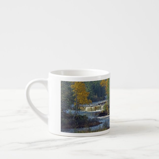Abaixo Tahquamenon Falls espresso caneca (Esquerda)