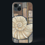 Abalone Shell<br><div class="desc">Charikilia Zarris é uma artista talentosa conhecida por sua trabalho de arte oceânica. As imagens dela são pacíficas e calmas,  relaxando-vos com cada fotografia. Pegue esta trabalho de arte náutica com uma casca de Abalone sendo o centro de tudo,  junto com azulejos e um belo esquema de cores.</div>