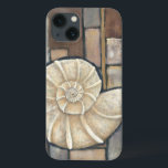 Abalone Shell<br><div class="desc">Charikilia Zarris é uma artista talentosa conhecida por sua trabalho de arte oceânica. As imagens dela são pacíficas e calmas,  relaxando-vos com cada fotografia. Pegue esta trabalho de arte náutica com uma casca de Abalone sendo o centro de tudo,  junto com azulejos e um belo esquema de cores.</div>