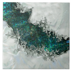 Abalone Shell Pearl e Prata 1