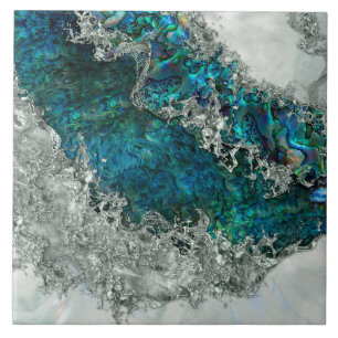 Abalone Shell Pearl e Prata 2