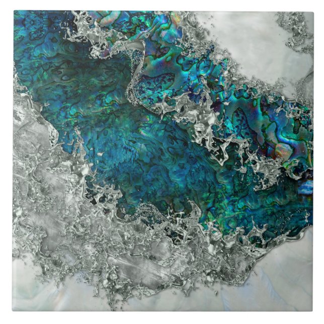 Abalone Shell Pearl e Prata 2 (Frente)