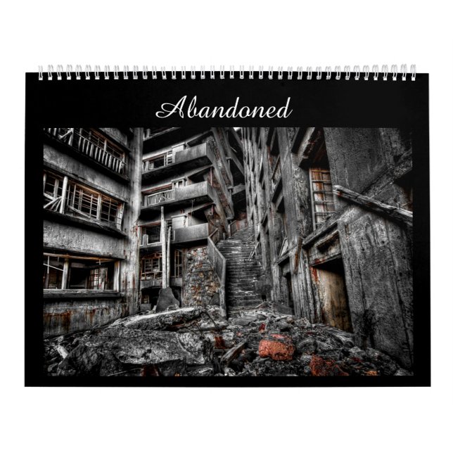 Abandonado: Calendário da fotografia de lugares de (Capa)