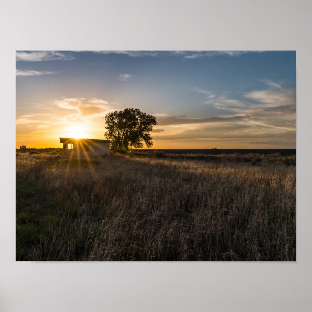 Abandoned Shed Colorado Sunset Poster (Frente)