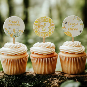 Abas de Flores Selvagens, Cupcakes Impressos