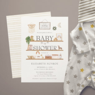 Abasteça as Prateleiras Chá de Bebê Boho Nursery