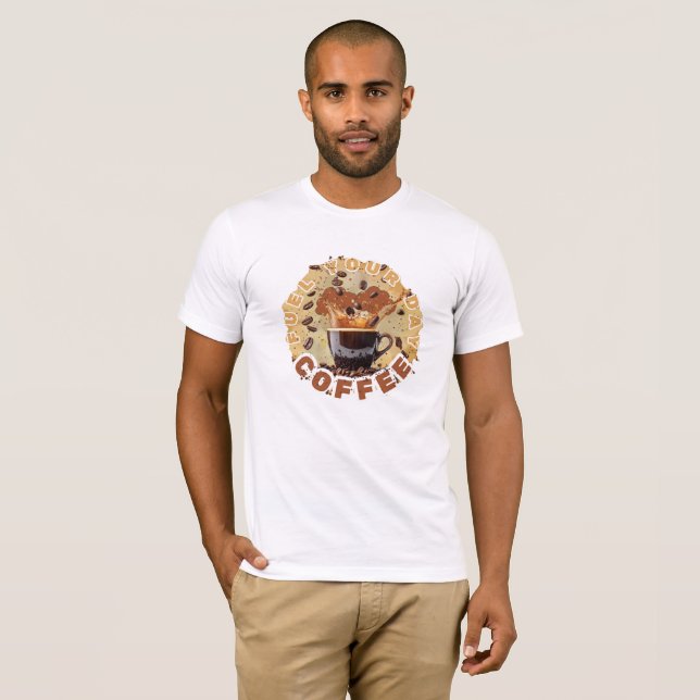 Abasteça Seu Dia – Camiseta Coffee Power (Frente Completa)