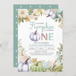 Abate de Abóbora outono Primeiro Convite de Aniver