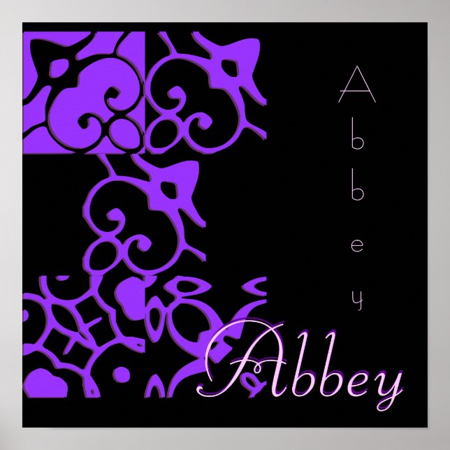 Abbey Designer Name II Poster (Frente)
