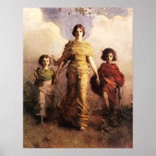 Abbott Handerson Thayer A Virgem Poster