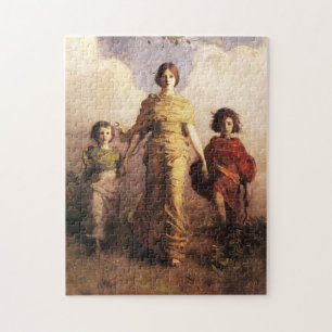 Abbott Handerson Thayer um quebra-cabeça do Virgi
