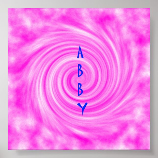 Abby Poster Pink (Frente)
