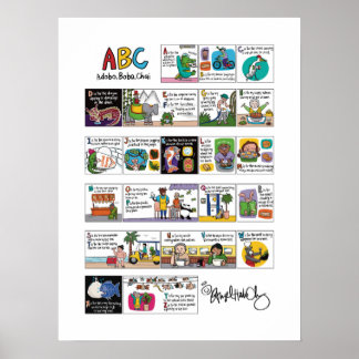ABC: Adobo, Boba, Poster Chai 18x24