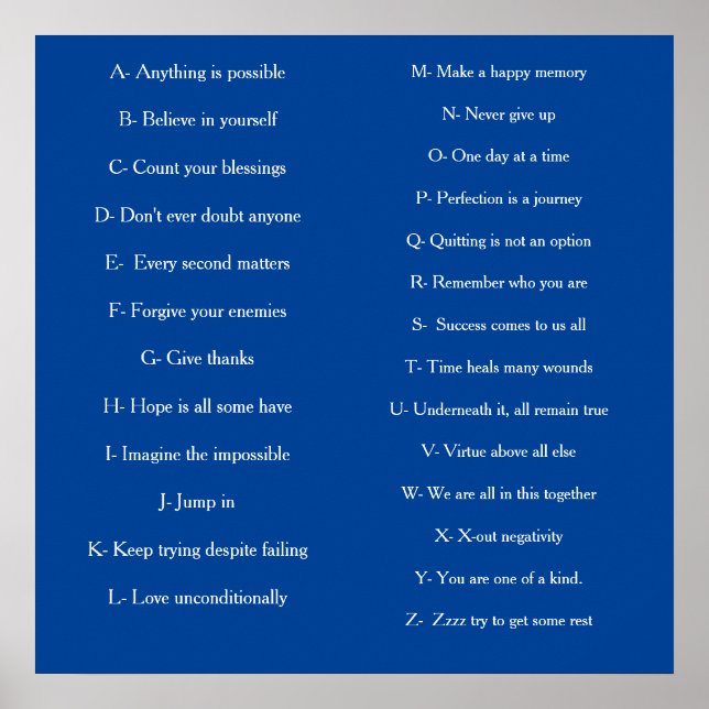 ABC de Poster adulto (Frente)