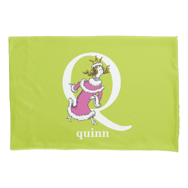 ABC do Dr. Seuss: Letra Q - Branco | Adicione seu  (Frente)