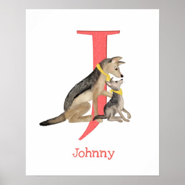 ABC dos Animais J é para impressão de chacal (Frente)