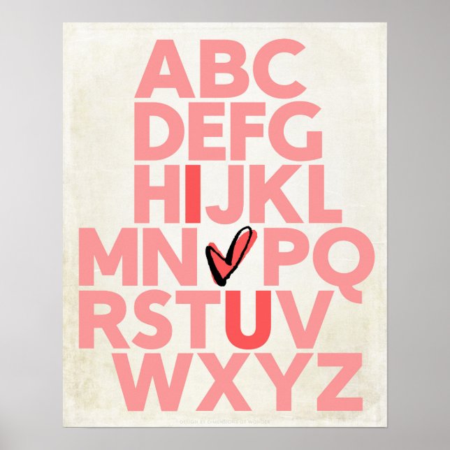 ABC I amo U Poster (Frente)