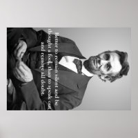 Abe Lincoln aspas poster