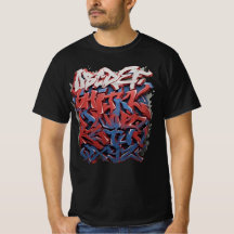 abecedario de graffiti Camiseta