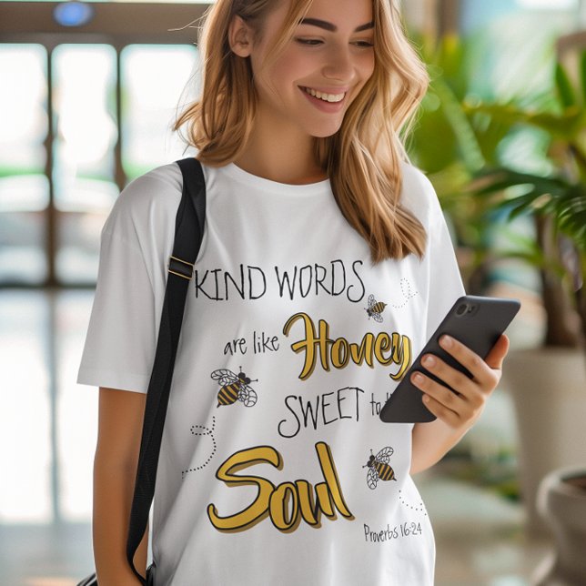 Abehas Mel Kind Words Amarelo e Preto (Criador carregado)