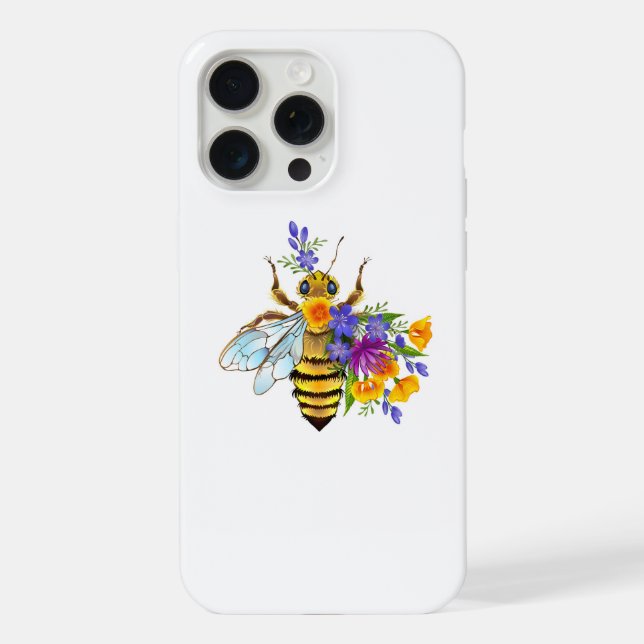 Abeja flor com plantas silvestres (Verso)