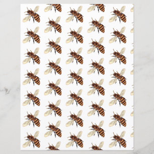 Abejas patrón papel origami