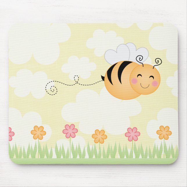 Abelha bonito dos desenhos animados e mousepad das (Frente)