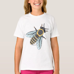 Abelha (branca) - Camiseta Básica Feminina