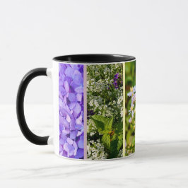 Abelha com caneca de flores.
