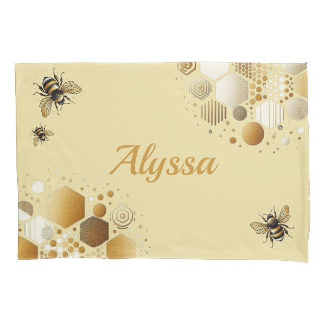 Abelha Costeira Personalizada em Honeycomb: Hexágo (Frente-Esquerda)