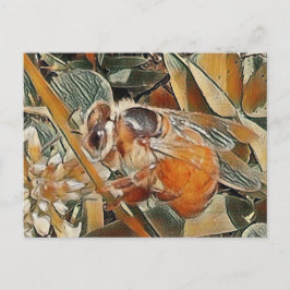 ABELHA DE HONEYBEE NA COBERTURA - CARTÃO POSTAL