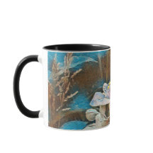 Abelha do mel em uma caneca de Spiderwart