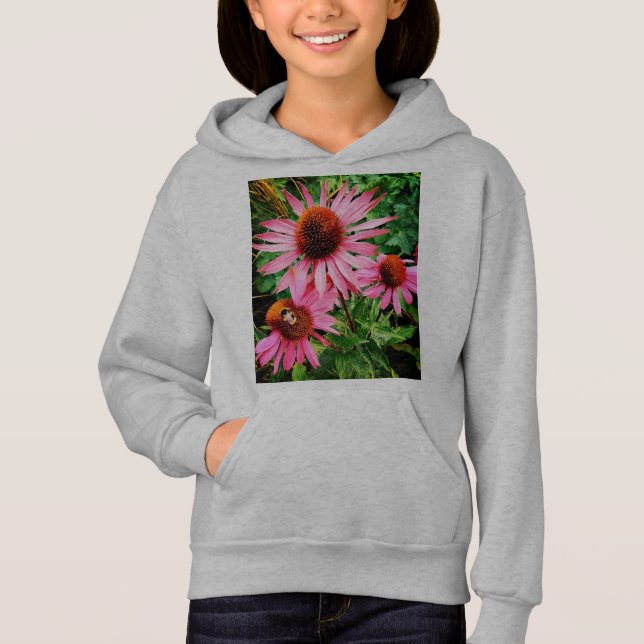 Abelha, em flores rosa (Frente)