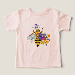 Abelha flor com plantas silvestres