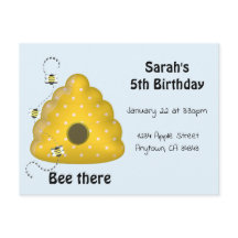 Abelha Lá Convite de festas