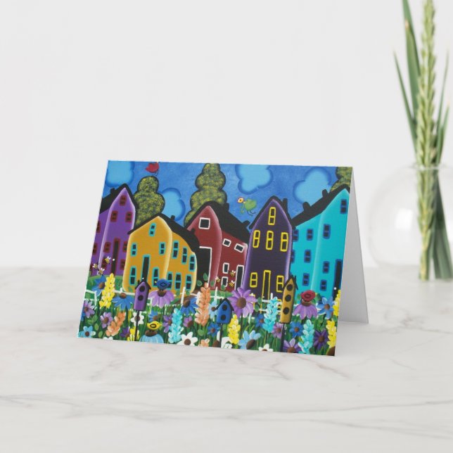 Abelha ocupada da ARTE POPULAR por cartões de LORI (Frente)