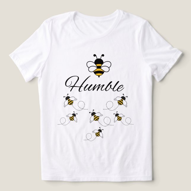 ABELHA OCUPADA HUMILDE PRETA AMARELA PRIMAVERA FEM (Design frontal)