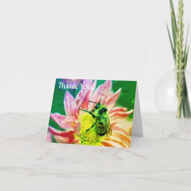 Abelhas De Bumble No Cartões de agradecimentos De  (Frente)