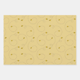 Abelhas de Mel de Trabalho de duro Conjunto de 3