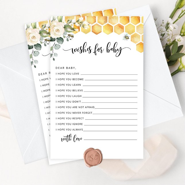 Abelhas desejam o cartão de bebê (Criador carregado)