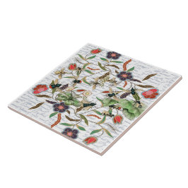 Abelhas e Flores Francesas Modernas Vintage