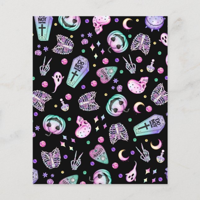 Abelhas góticas e cemitério de Halloween (Frente)