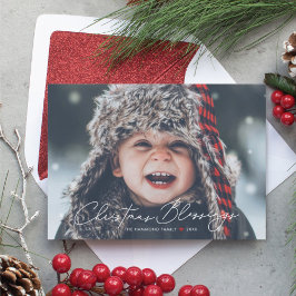 Abençoações de Natal Cartões com fotos de Férias R