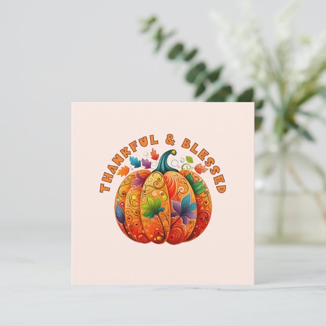 Abençoada e agradecida Bomba de outono (Em pé/Frente)