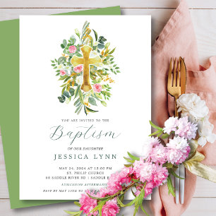 Abençoado Começa Convite Batismo